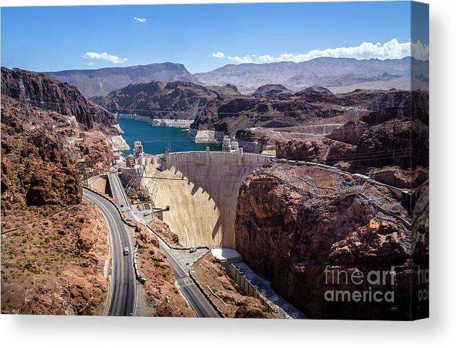 America Canvas Print featuring the photograph Hoover Dam #1 by RicardMN Photography