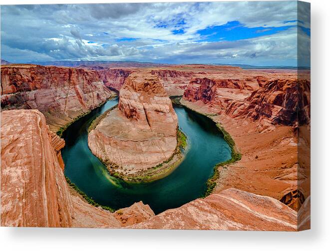 Arizona Canvas Print featuring the photograph Horseshoe Bend #1 by Steve Snyder