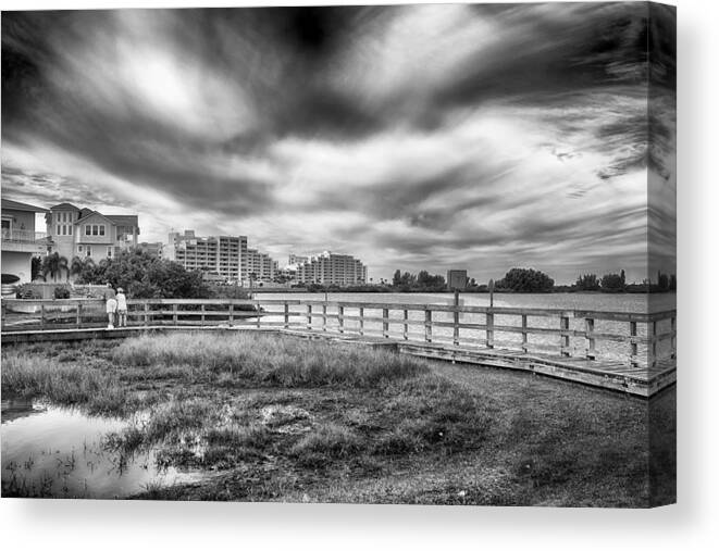 Nature Canvas Print featuring the photograph Hudson Beach #1 by Howard Salmon