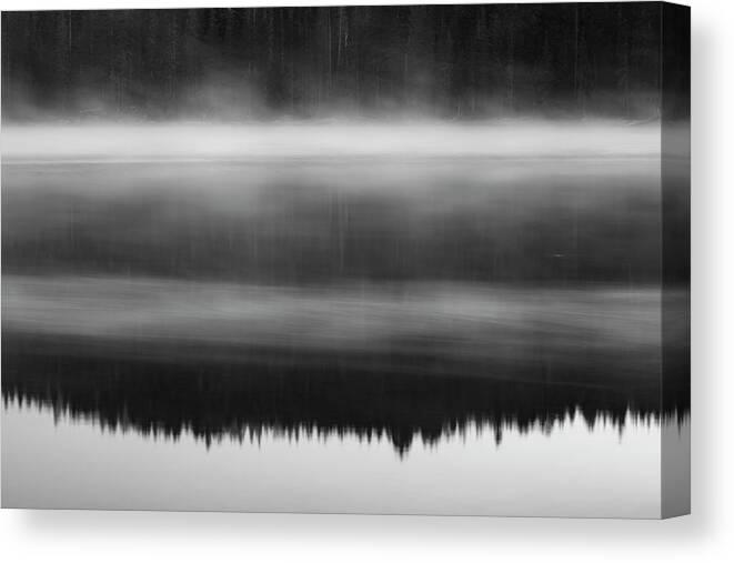 Juniper Lake Canvas Print featuring the photograph Juniper Lake at Dawn #1 by Rick Pisio