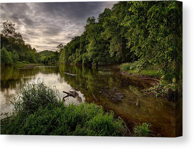 2015 Canvas Print featuring the photograph Meramec River by Robert Charity
