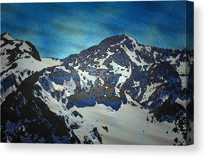 Mountain Canvas Print featuring the painting Mountain #1 by Mark Taylor