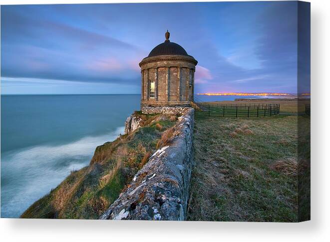 Mussenden Temple Canvas Print featuring the photograph Mussenden Temple #1 by Pawel Klarecki