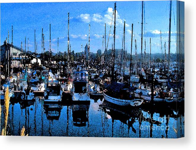 Capital Canvas Print featuring the photograph Percival Landing #1 by Larry Keahey