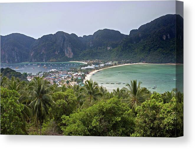 Phi-phi Isalnds Canvas Print featuring the photograph Phi-Phi Don Viewpoint #1 by Aivar Mikko