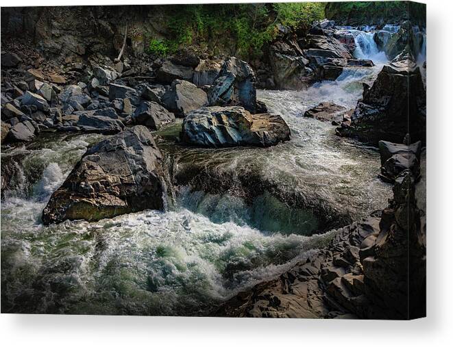 Pilchuck River Canvas Print featuring the photograph Pilchuck River, WA by Mike Penney