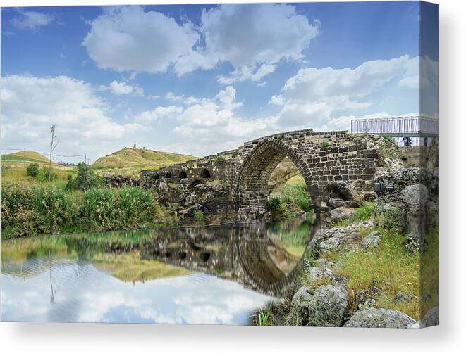 Water Canvas Print featuring the photograph Reflections #1 by Uri Baruch