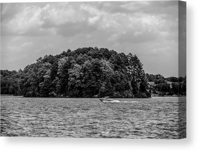 Toxaway Canvas Print featuring the photograph Relaxing On Lake Keowee In South Carolina by Alex Grichenko