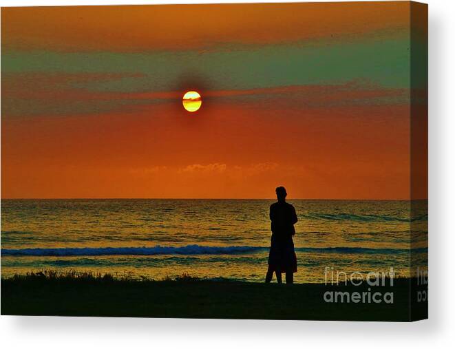 Sunset Canvas Print featuring the photograph Romantic Sunset #1 by Craig Wood