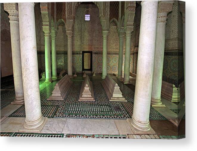 Saadian Tombs Canvas Print featuring the photograph Saadian Tombs #1 by Aivar Mikko