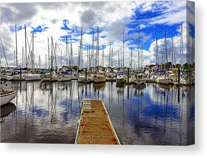 Vilano Beach Canvas Print featuring the photograph Safe Harbor #2 by Anthony Baatz