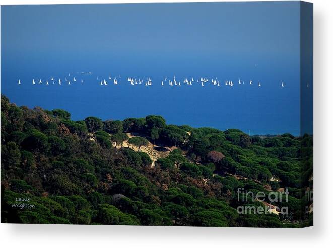 Sailing Canvas Print featuring the photograph Sailing the Mediterranean #1 by Lainie Wrightson