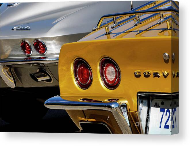 Automotive Canvas Print featuring the photograph Silver and Gold #1 by Dennis Hedberg