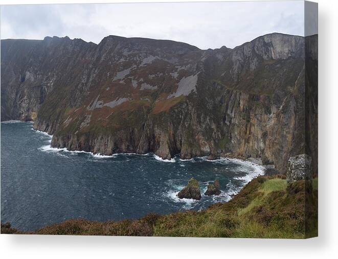 Ireland Canvas Print featuring the photograph Slieve League #1 by Curtis Krusie