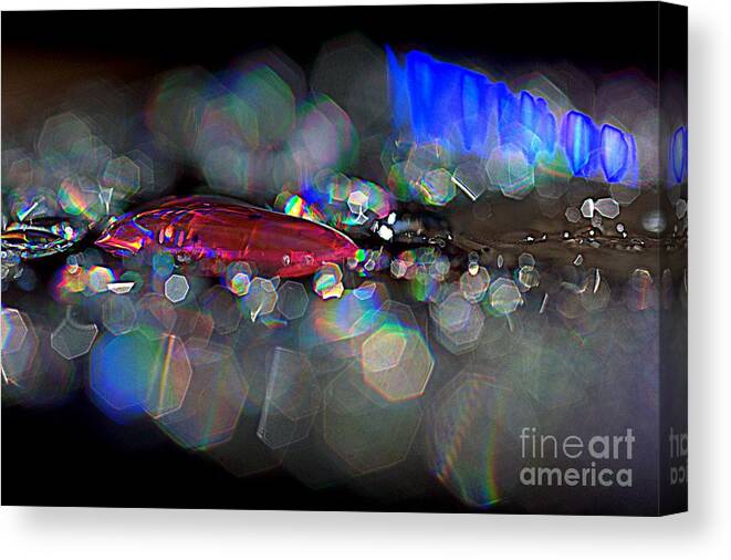  Canvas Print featuring the photograph Sparks #1 by Sylvie Leandre