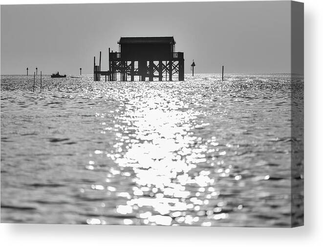 Florida Canvas Print featuring the photograph Stilt House Glow #1 by Stefan Mazzola