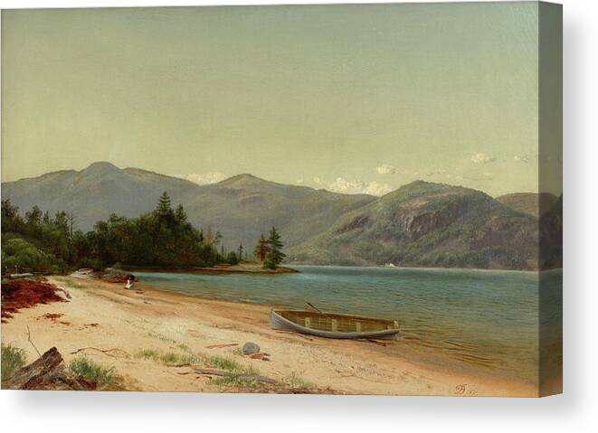 Study Of Nature Canvas Print featuring the painting Study of Nature #1 by Lake George