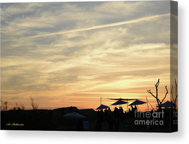 Sunset Canvas Print featuring the photograph Sunset view #1 by Arik Baltinester