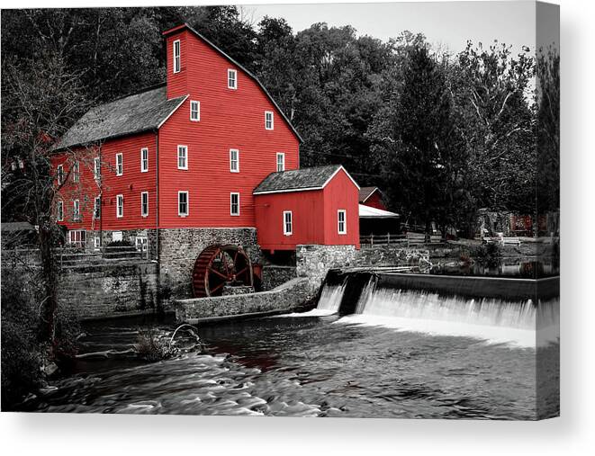 Clinton Mill Canvas Print featuring the photograph The Clinton Mill #1 by Daniel Carvalho