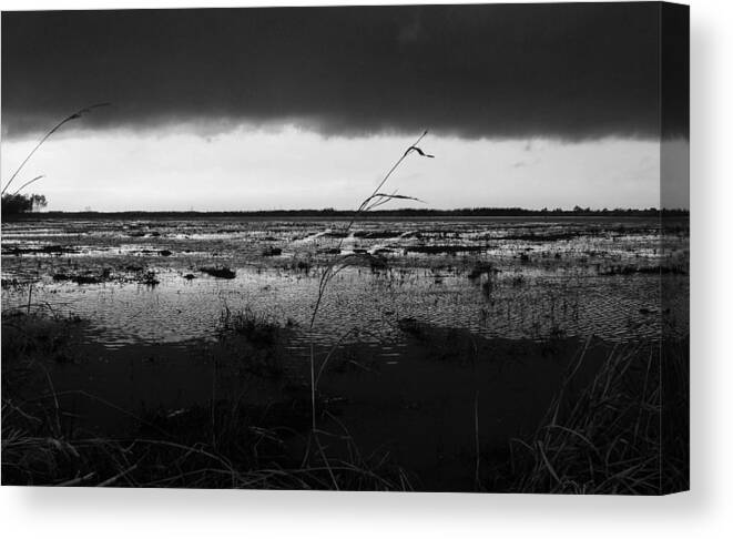 Clouds Canvas Print featuring the photograph The Front #1 by Barry Bohn