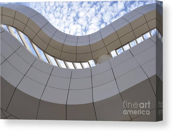 Clay Canvas Print featuring the photograph The Getty #1 by Clayton Bruster