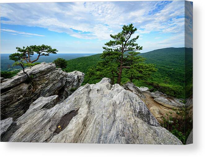 Danbury Canvas Print featuring the photograph Top of the Rock #1 by Michael Scott