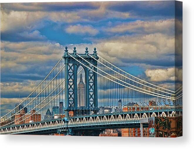 Skyscraper Canvas Print featuring the photograph Two Icons #1 by Allen Beatty