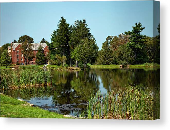 Uconn Canvas Print featuring the photograph University of Connecticut #1 by Mountain Dreams