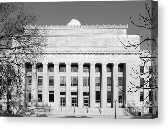 Ann Arbor Canvas Print featuring the photograph University of Michigan Angell Hall by University Icons