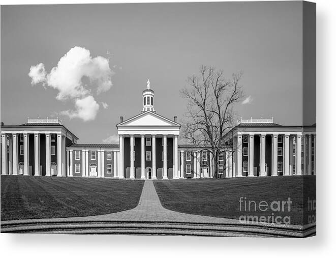 Lexington Canvas Print featuring the photograph Washington and Lee University Washington Hall #1 by University Icons