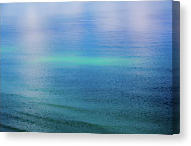Seascape Abstract Canvas Print featuring the photograph Northern Lights Ocean Abstract by Terry Walsh