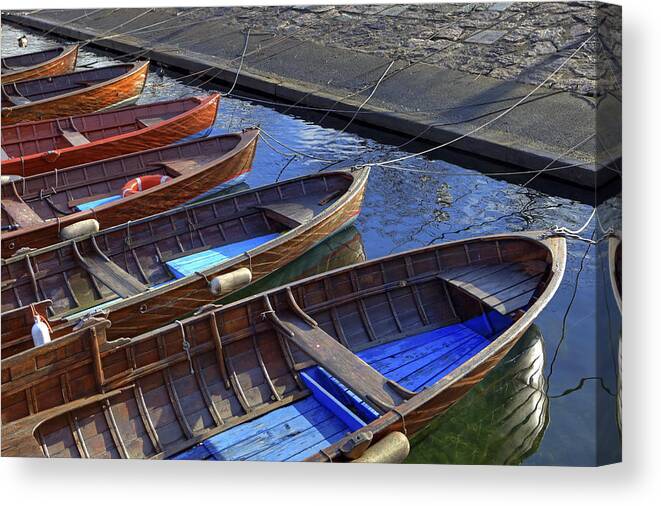 Boat Canvas Print featuring the photograph Wooden Boats #1 by Joana Kruse