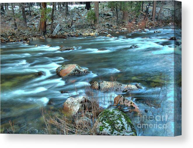 Merced River Canvas Print featuring the photograph Yosemite #1 by Marc Bittan