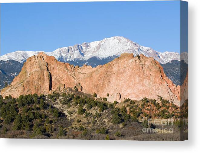 Pikes Peak Canvas Print featuring the photograph Pikes Peak #10 by Steven Krull