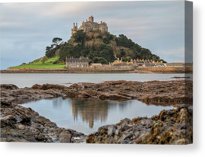 St Michael's Mount Canvas Print featuring the photograph St Michael's Mount - Cornwall #10 by Joana Kruse