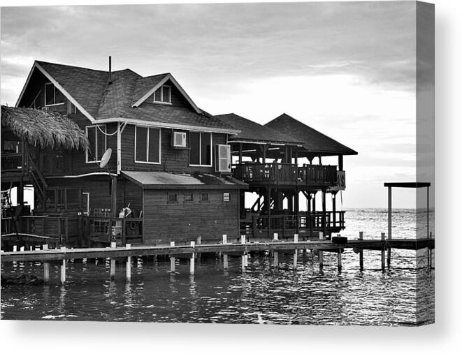 Architecture Canvas Print featuring the photograph Roatan #80 by Giovanni Bussu