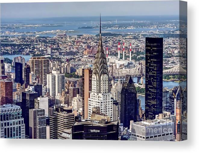 Chrysler Canvas Print featuring the photograph 1132 Chrysler Building - New York by Steve Sturgill