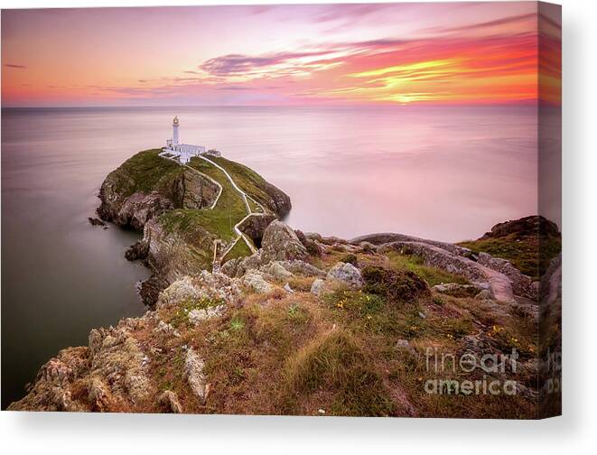 Cliffs Canvas Print featuring the photograph 117 Seconds Of Sunset by Mariusz Talarek