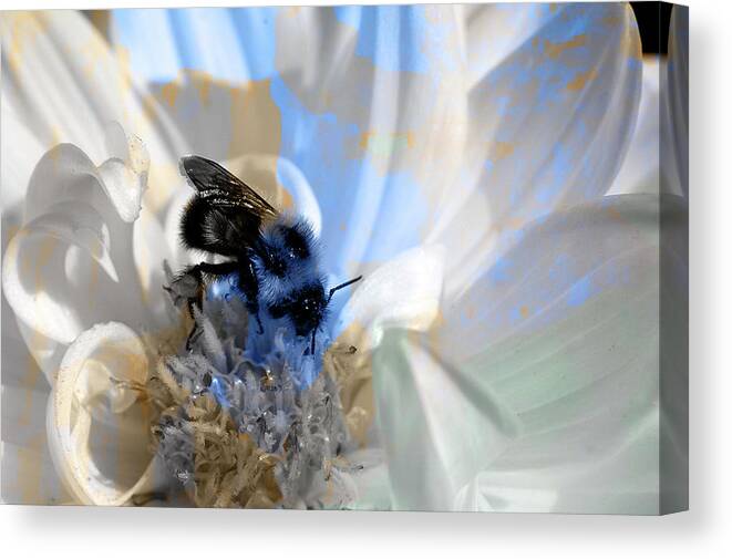 Texture Canvas Print featuring the photograph Texture Flowers #12 by Prince Andre Faubert