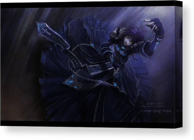 World Of Warcraft Canvas Print featuring the digital art World Of Warcraft #15 by Maye Loeser