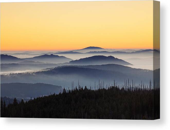 Mount Lusen Canvas Print featuring the photograph 151207p109 by Arterra Picture Library
