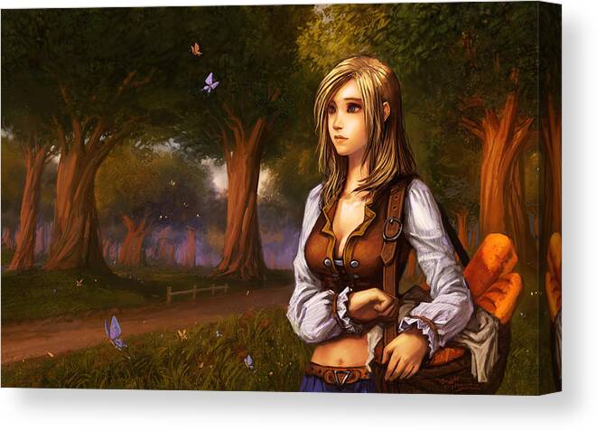 World Of Warcraft Canvas Print featuring the digital art World Of Warcraft #16 by Super Lovely