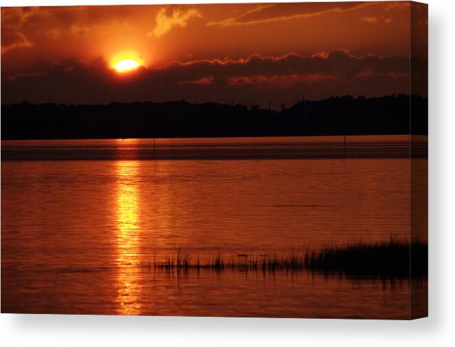 Sunset Canvas Print featuring the photograph 17th Street Sunset by Greg Graham