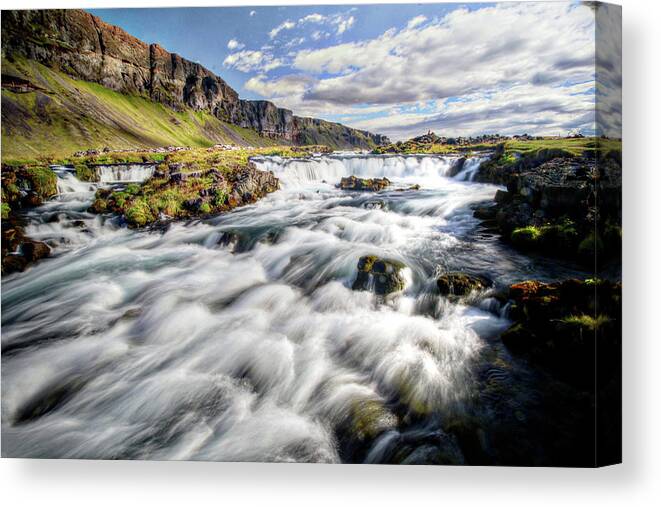 Iceland Canvas Print featuring the photograph Iceland #183 by Paul James Bannerman