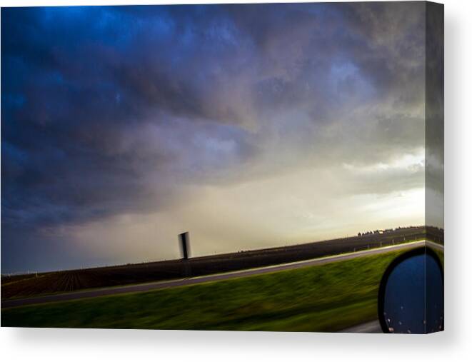 Nebraskasc Canvas Print featuring the photograph 6th Storm Chase 2015 #18 by NebraskaSC