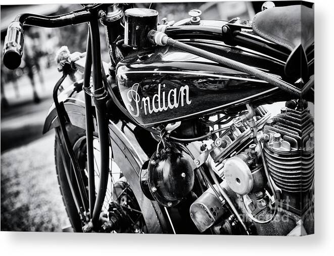 Indian Canvas Print featuring the photograph 1930 Indian 101 Scout Motorcycle by Tim Gainey