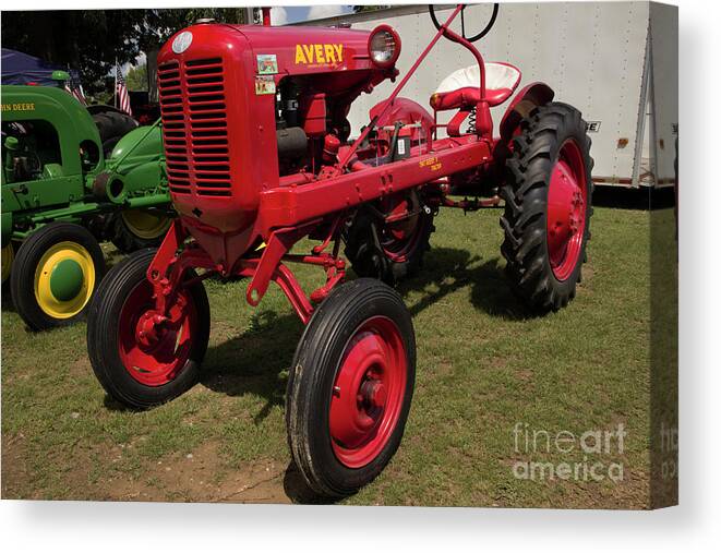 Tractor Canvas Print featuring the photograph 1947 Avery Tractor by Mike Eingle