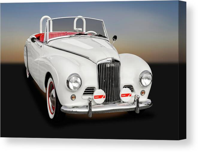 1954 Canvas Print featuring the photograph 1954 Sunbeam Supreme MK III Drophead Coupe Convertible - 54SUNBSUPREMEL9399 by Frank J Benz