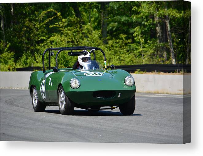 Elva Canvas Print featuring the photograph 1958 Elva Courier by Mike Martin