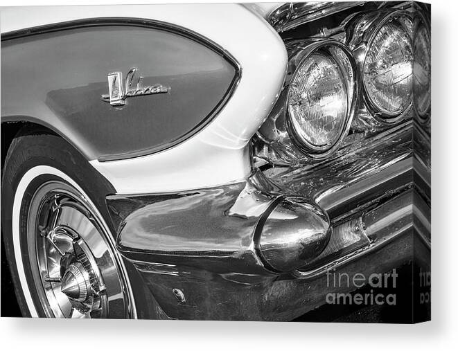 1961 Canvas Print featuring the photograph 1961 Le Sabre Monotone by Dennis Hedberg